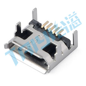444&nbsp;Micro&nbsp;USB&nbsp;臥貼&nbsp;5觸點(diǎn)&nbsp;母座