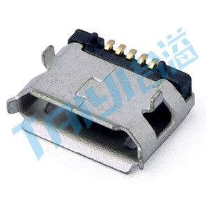 455&nbsp;Micro&nbsp;USB&nbsp;臥貼&nbsp;5觸點(diǎn)&nbsp;母座（