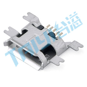 457&nbsp;Micro&nbsp;USB&nbsp;臥貼&nbsp;5觸點(diǎn)&nbsp;母座(