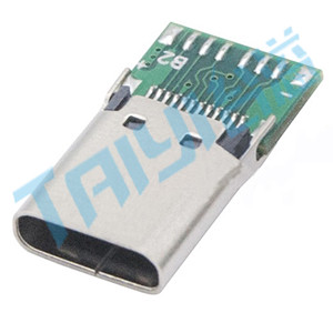 TYPE&nbsp;C母座夾板0.8長(zhǎng)體帶PCB板